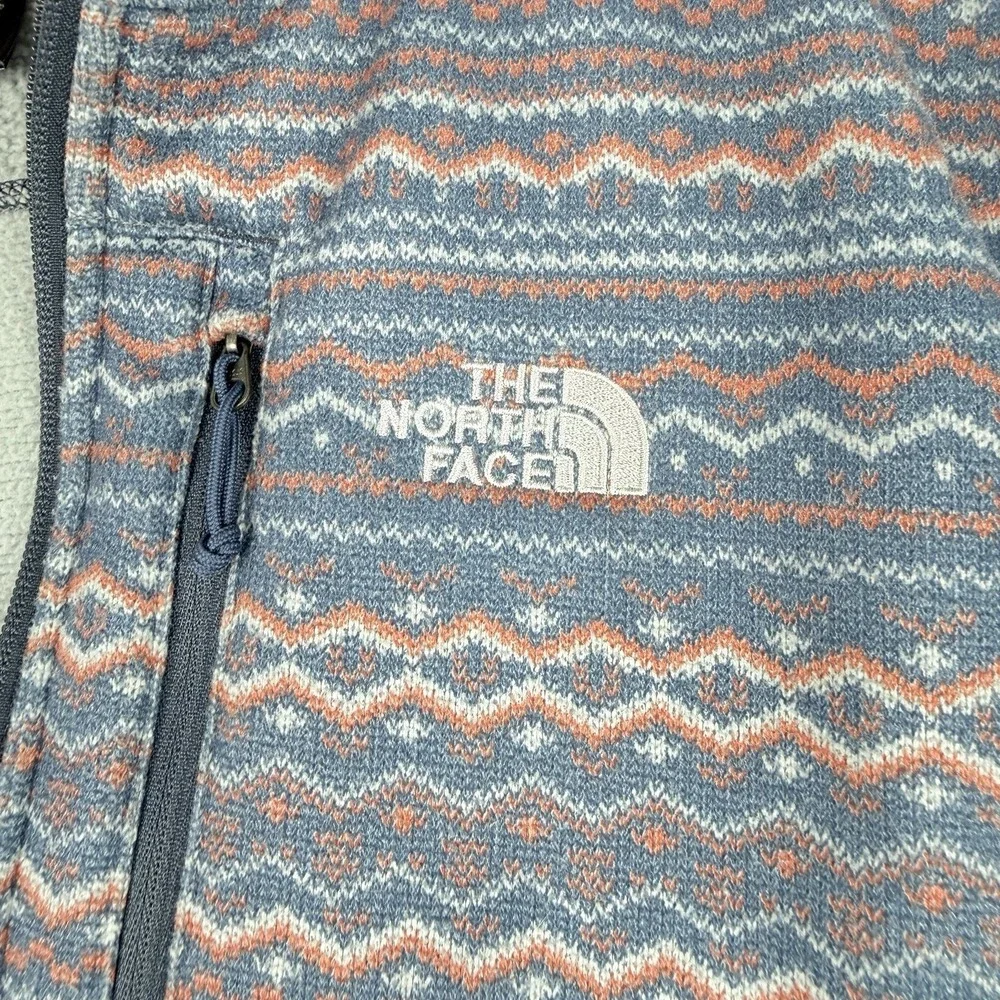 The North Face Men's Gordon Lyons 1/4 Zip Fleece SZ-M Blue & Multicolor Aztec‎